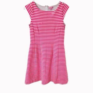 Lilly Pulitzer Pink Striped Briella Dress Sz M